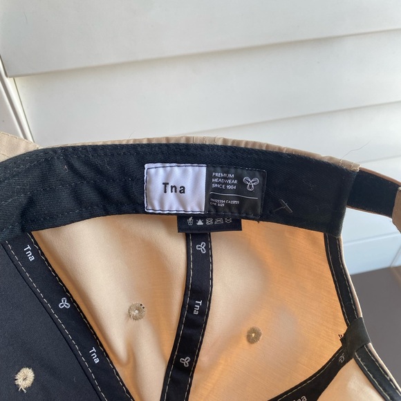 Tan Baseball Cap with White Embroidery - Picture 3 of 3